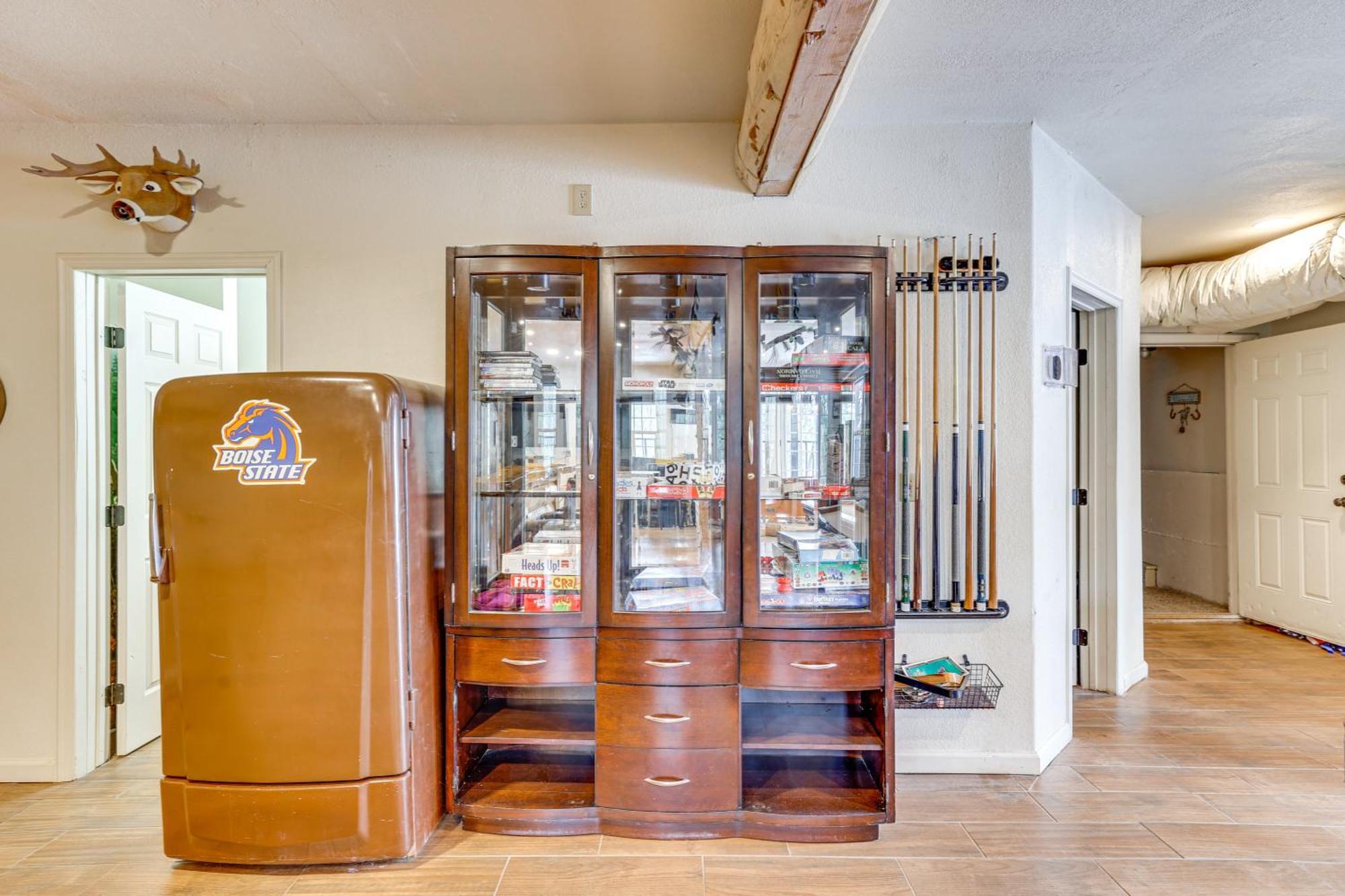 Updated Garden Valley Home With Fire Pit And Game Room Crouch Eksteriør bilde